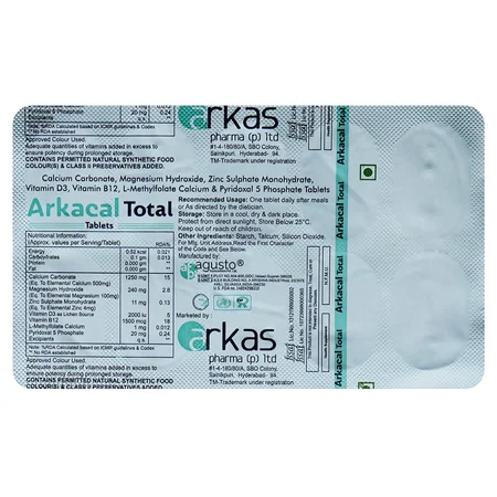 Arkacal-Total Tablet 10's