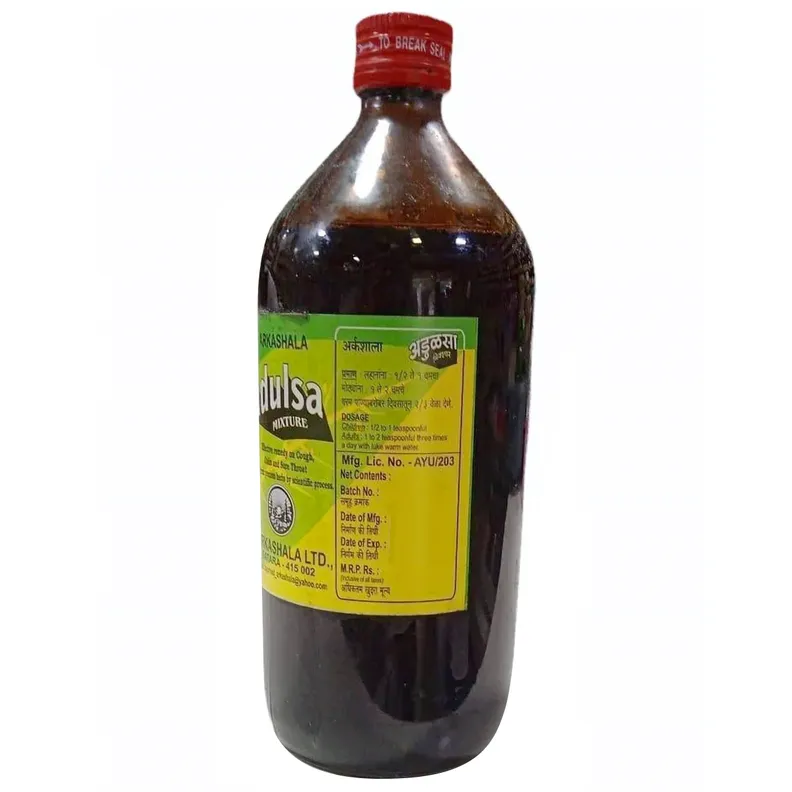 Buy Arkashala Adulsa Mixture, 450 ml | 19 Minutes Delivery | Apollo ...