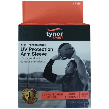 Tynor Sport Arm Sleeve UV Protection Uni Green N.G 7 04, 1 Count