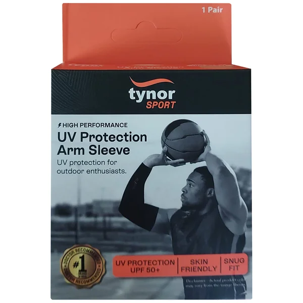 Tynor Sport Arm Sleeve UV Protection Uni Green N.G 7 04, 1 Count