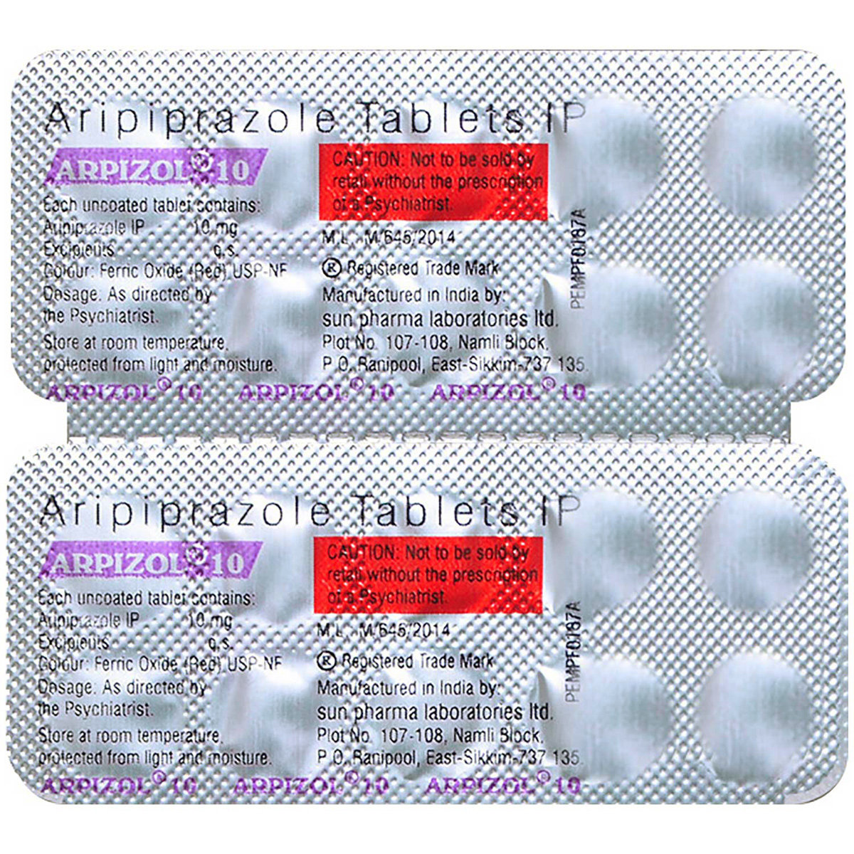 Arpizol 10 Tablet 10's, Pack of 10 TABLETS Arpizol 10 Tablet 10's, Pack of 10 TABLETS