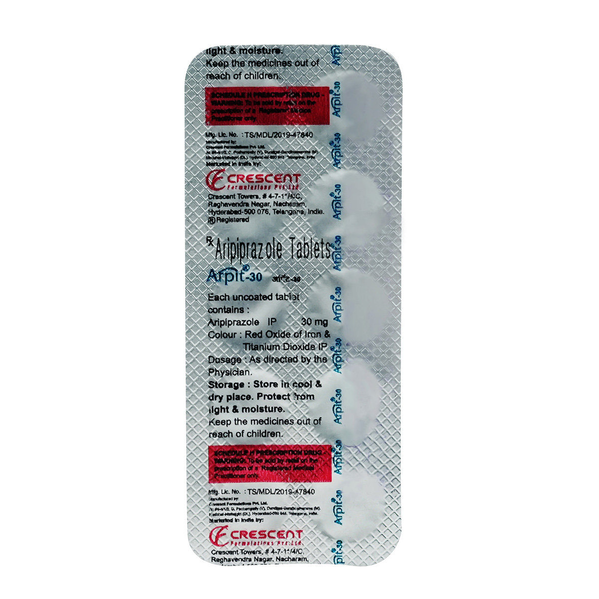 Arpit 30 mg Tablet 10's, Pack of 10 TABLETS Arpit 30 mg Tablet 10's, Pack of 10 TABLETS