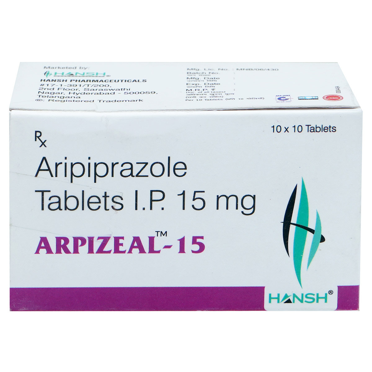 Arpizeal-15 Tablet 10's, Pack of 10 TabletS Arpizeal-15 Tablet 10's, Pack of 10 TabletS