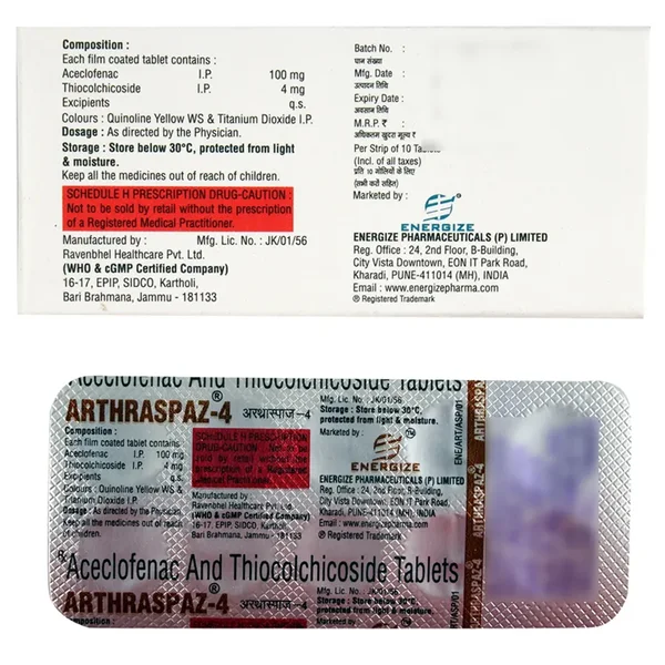 Arthraspaz-4 Tablet 10's