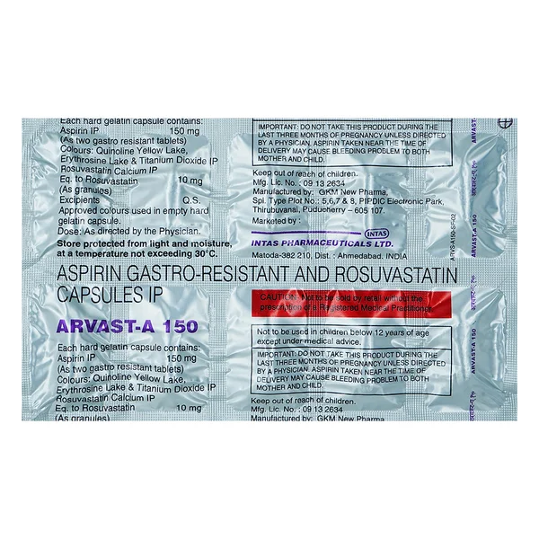 Arvast-A 150 mg Capsule 10's