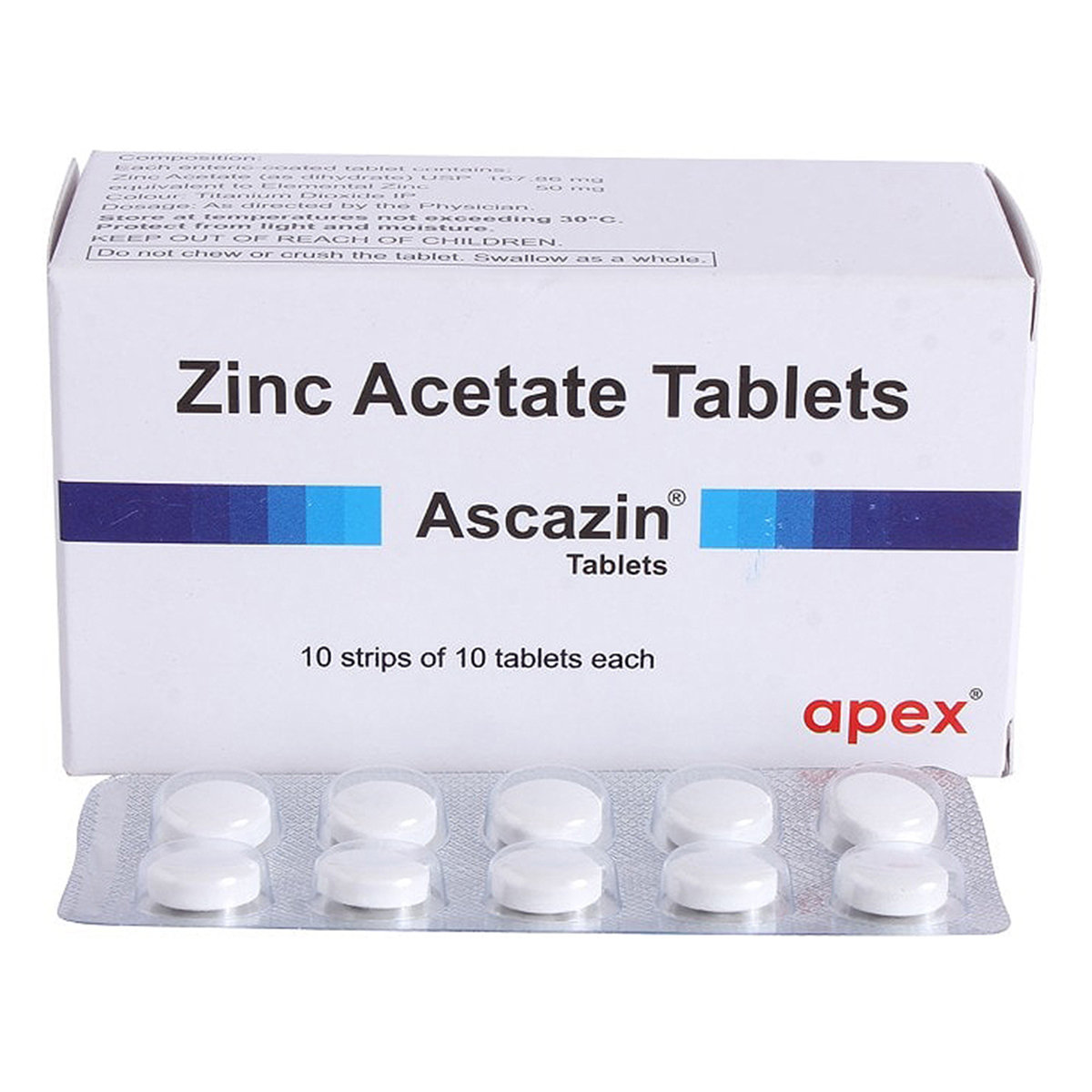 Ascazin Tablet 10's, Pack of 10 TABLETS Ascazin Tablet 10's, Pack of 10 TABLETS