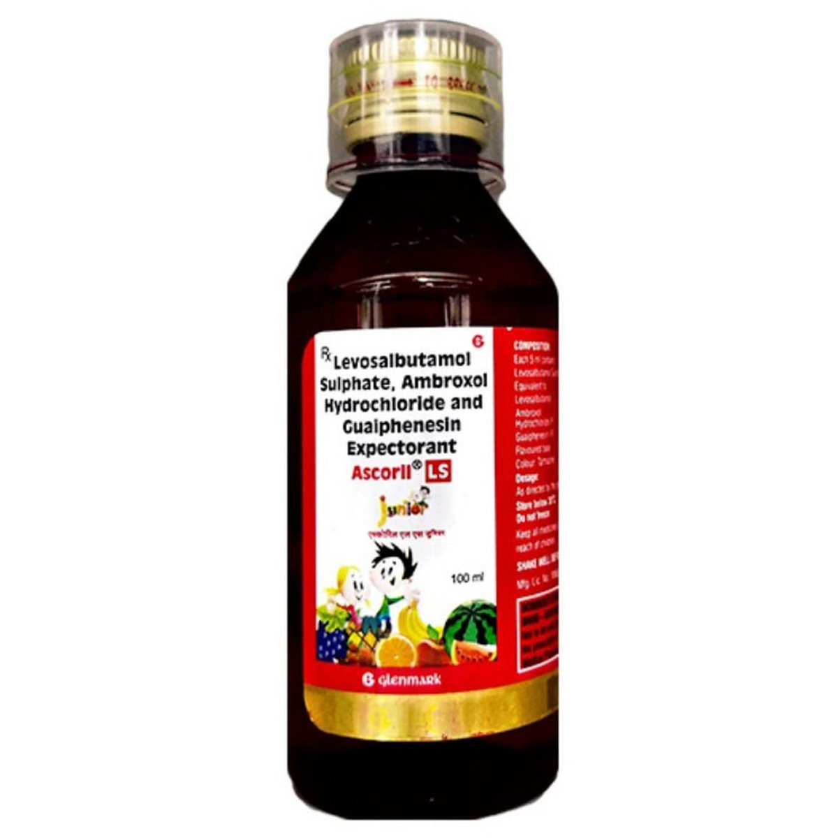 Ascoril LS Junior Expectorant 100 ml, Pack of 1 Expectorant Ascoril LS Junior Expectorant 100 ml, Pack of 1 Expectorant