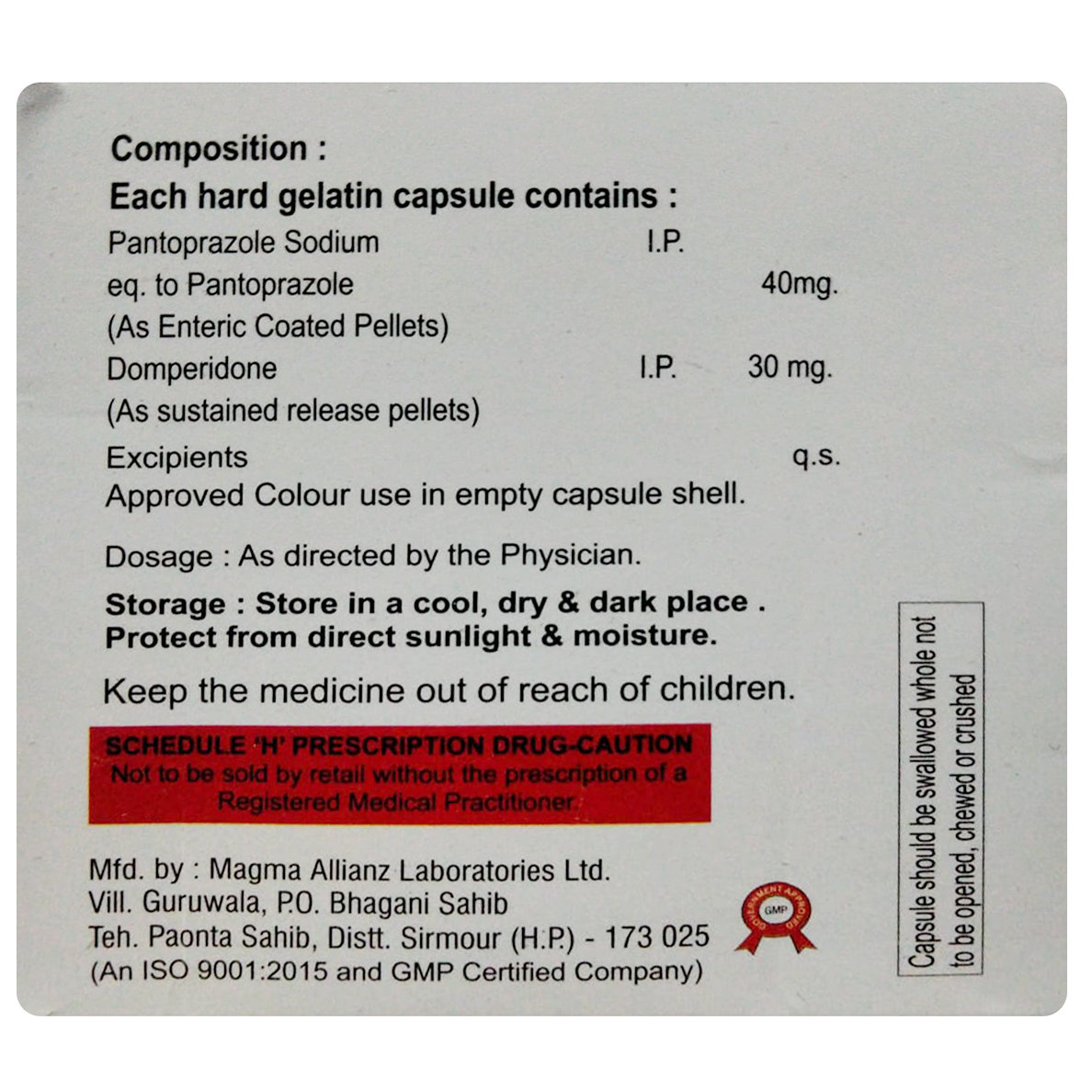 Asidi-DSR Capsule 10's, Pack of 10 Asidi-DSR Capsule 10's, Pack of 10
