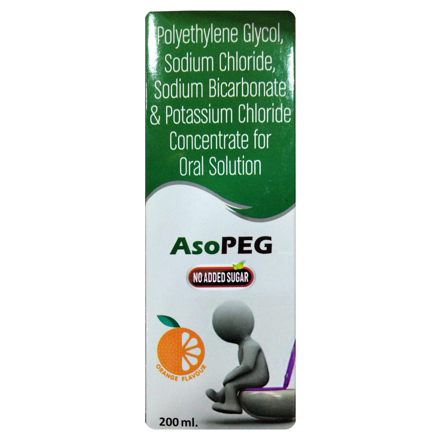Buy Asopeg Orange Flavour Oral Solution 200 ml Online