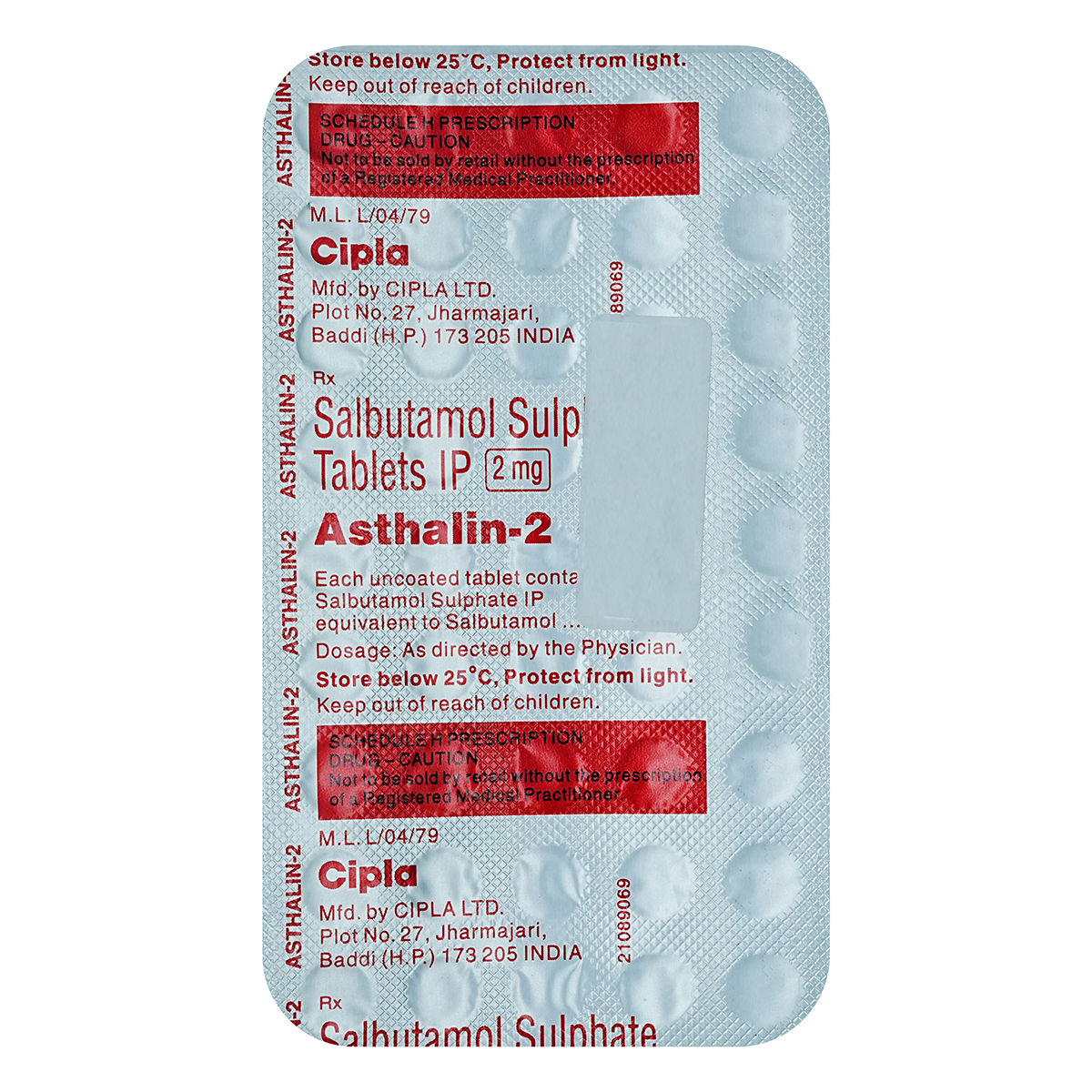 Buy Asthalin-2 Tablet 30's Online