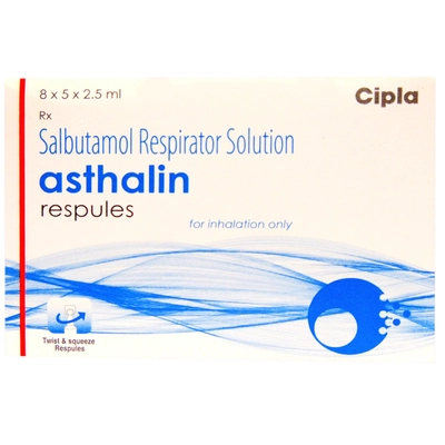 Asthalin Respules 5 x 2.5 ml, Pack of 5 RespulesS