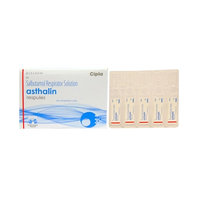 Asthalin Respules 5 x 2.5 ml, Pack of 5 RespulesS