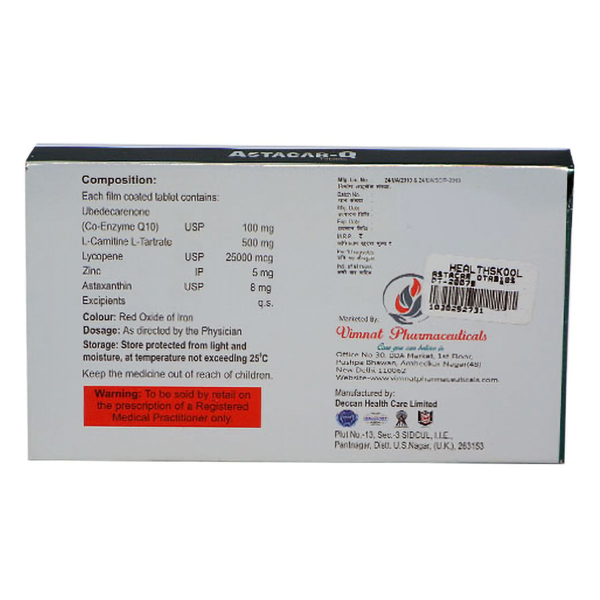 AstacarQ Tablet 10's Price, Uses, Side Effects, Composition Apollo