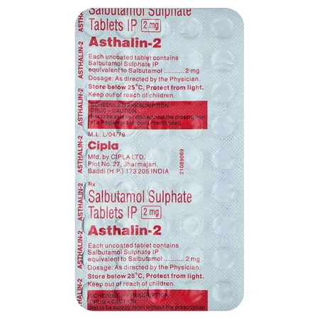 Asthalin-2 Tablet 45's