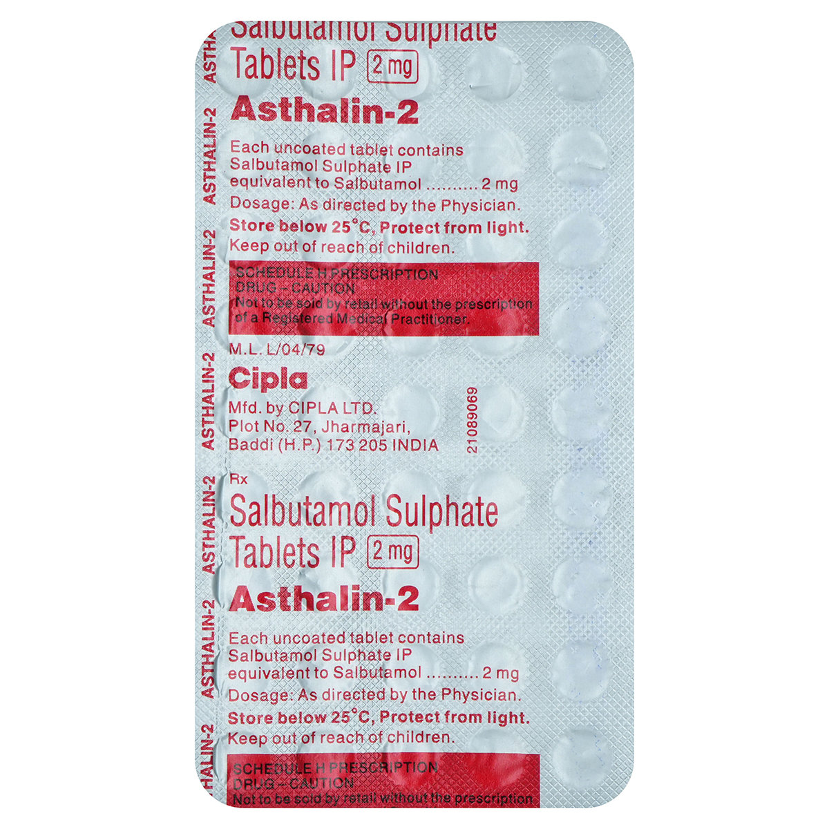 Asthalin-2 Tablet 45's, Pack of 45 TABLETS Asthalin-2 Tablet 45's, Pack of 45 TABLETS