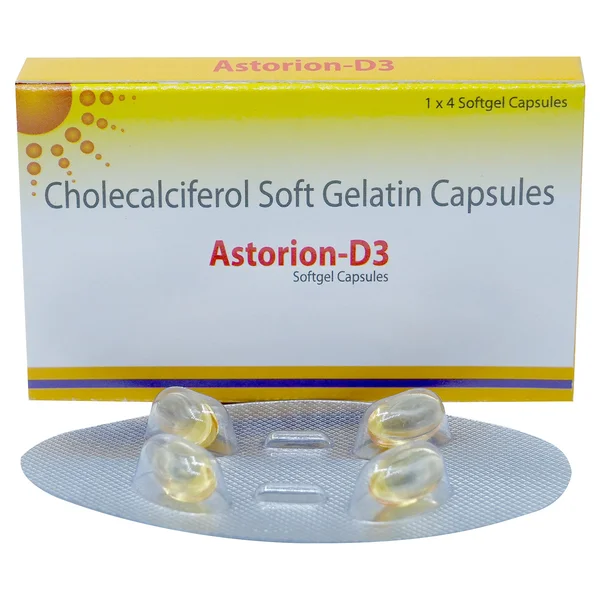 Astorion-D3 Softgel Capsule 4's, Pack of 4