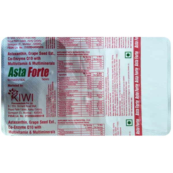 Asta Forte Tablet 10's, Pack of 10