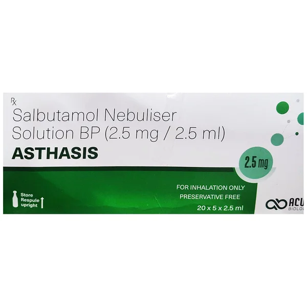 Asthasis 2.5 mg Respules 5x2.5 ml