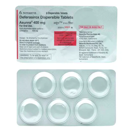 Asunra 400 mg Tablet 6's