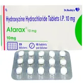 Atarax 10 mg Tablet 15's, Pack of 15 TABLETS