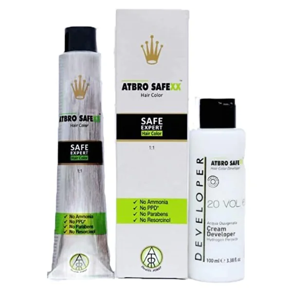 ATBRO Safexx Hair Color Set Natural Black, 100 ml