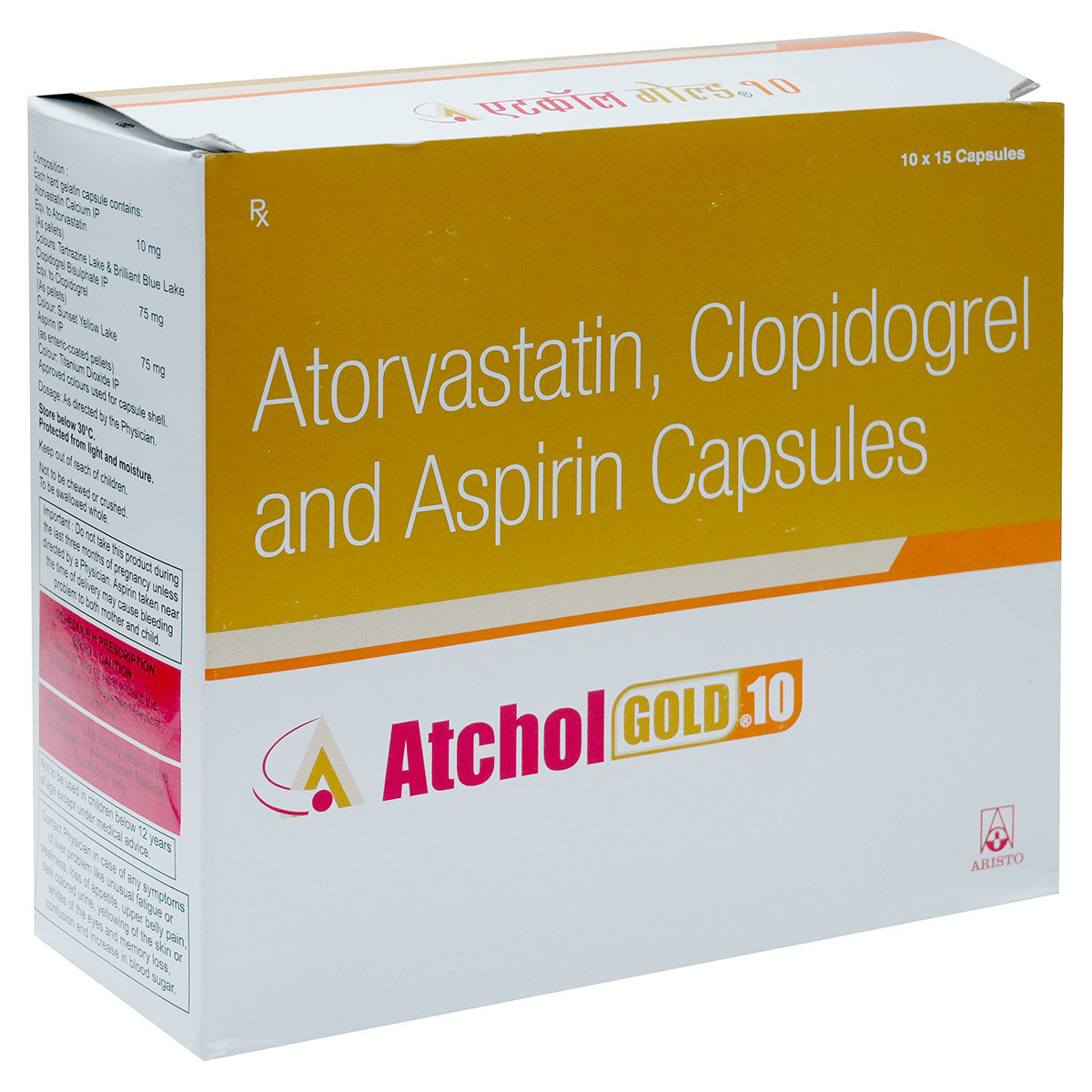 Atchol Gold 10 Capsule 15's, Pack of 15 CAPSULES Atchol Gold 10 Capsule 15's, Pack of 15 CAPSULES