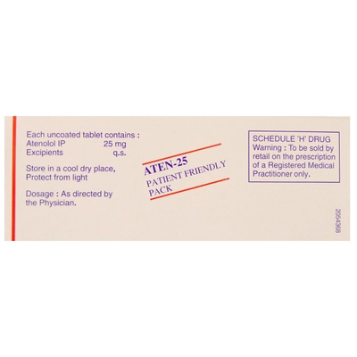 Aten-25 Tablet 14's, Pack of 14 TABLETS