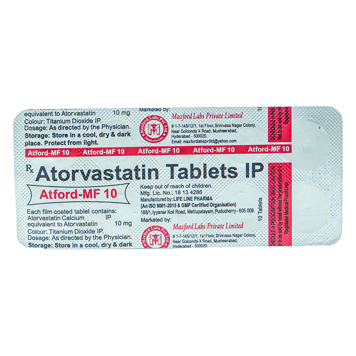 Atford-MF 10 Tablet 10's, Pack of 10 TABLETS Atford-MF 10 Tablet 10's, Pack of 10 TABLETS