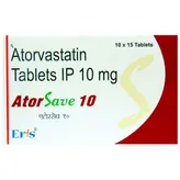 Atorsave 10 Tablet 15's, Pack of 15 TABLETS