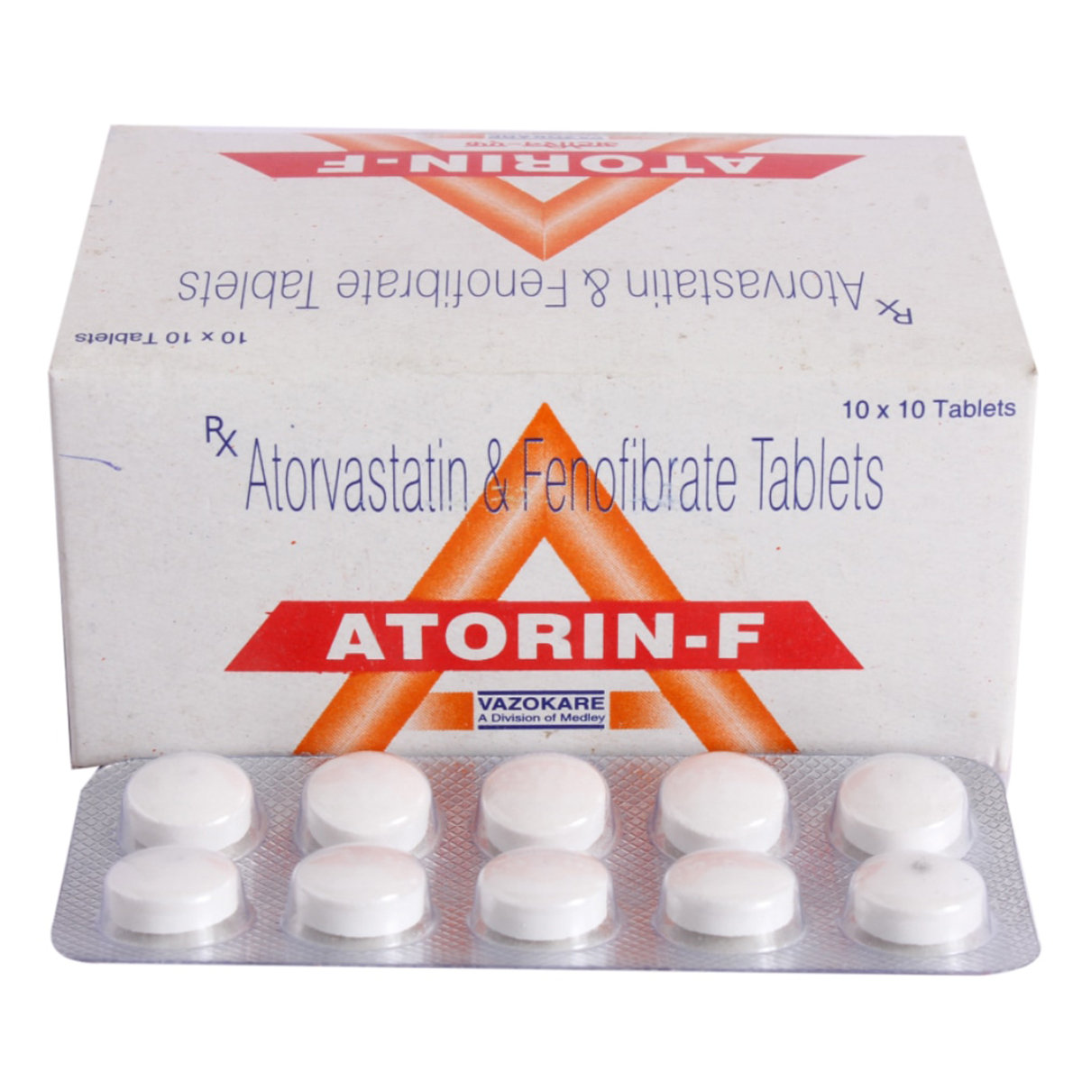 Atorin F Tablet 10's, Pack of 10 TABLETS Atorin F Tablet 10's, Pack of 10 TABLETS