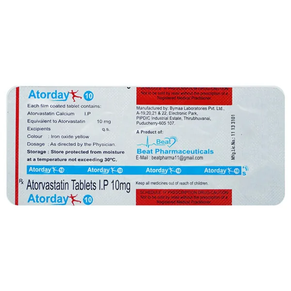 Atorday 10 mg Tablet 10's