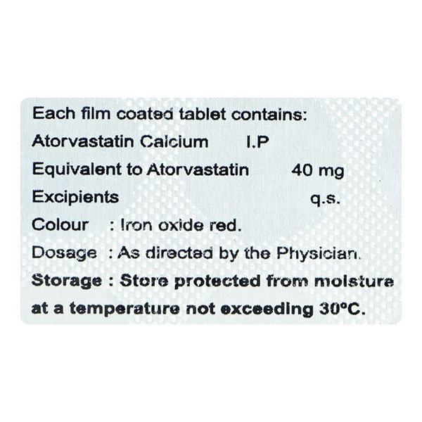 Atorday 40 Tablet 10's, Pack of 10 TABLETS Atorday 40 Tablet 10's, Pack of 10 TABLETS