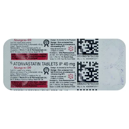 Atorgen-40 Tablet 10's
