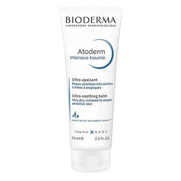 Bioderma Atoderm Intensive Baume Ultra-Soothing Balm 75 ml | Soothes Itching & irritation | Non Sticky Formula | For Very Dry, Irritated To Atopic Sensitive Skin