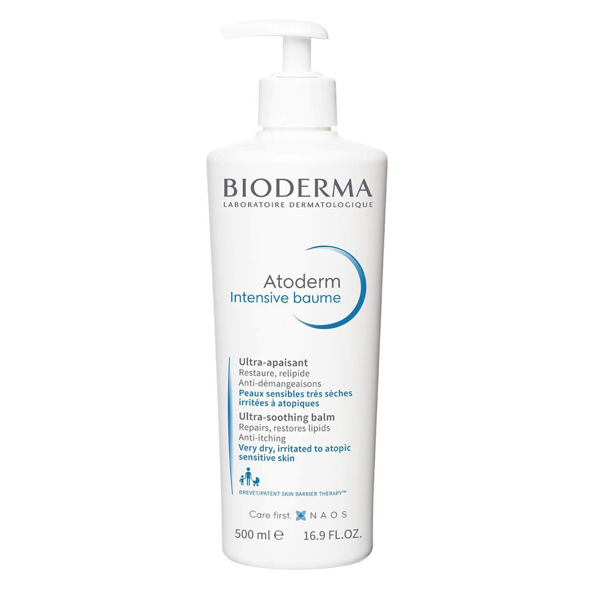 Bioderma Atoderm Intensive Baume Ultra-Soothing Balm 500 ml | So othes Itching & irritation | Non Sticky Formula | For Very Dry, Irritated To Atopic Sensitive Skin, Pack of 1 Bioderma Atoderm Intensive Baume Ultra-Soothing Balm 500 ml | So othes Itching & irritation | Non Sticky Formula | For Very Dry, Irritated To Atopic Sensitive Skin, Pack of 1