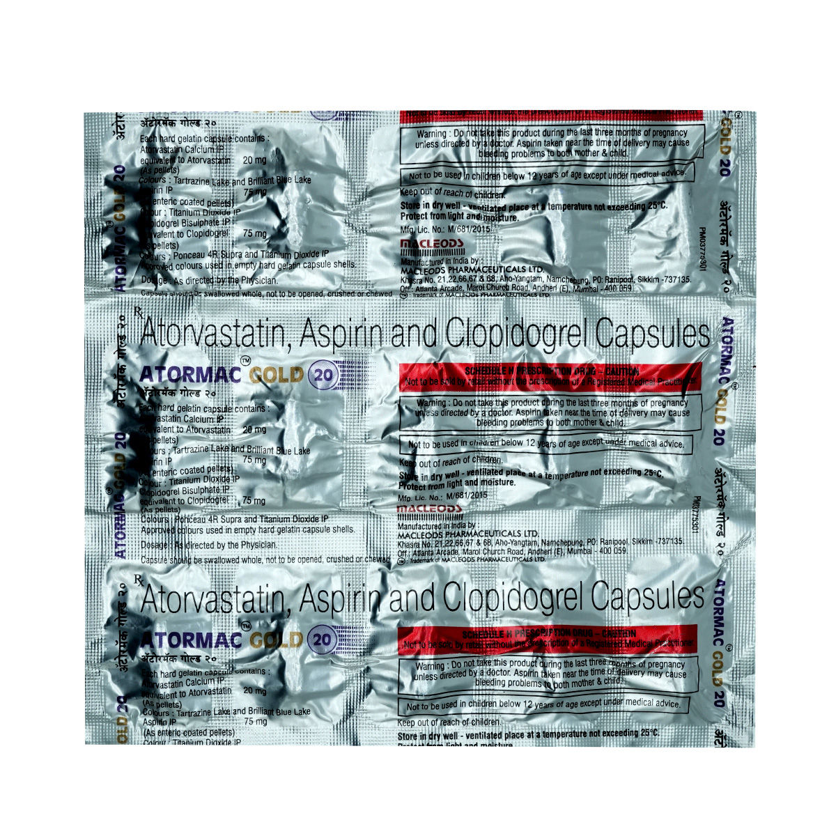 Buy Atormac Gold 20mg Capsule online | Uses, Side Effects, Price and ...