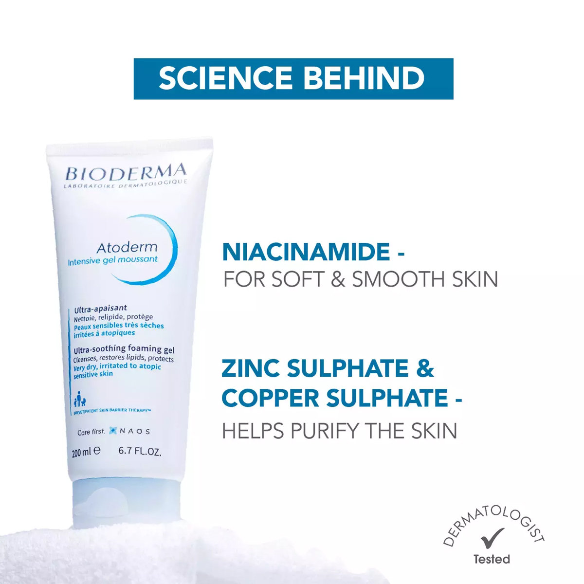 Bioderma Atoderm Moussant Gel 200 ml, Pack of 1 Bioderma Atoderm Moussant Gel 200 ml, Pack of 1