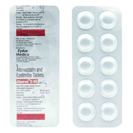 Atorva E 40 Tablet 10's