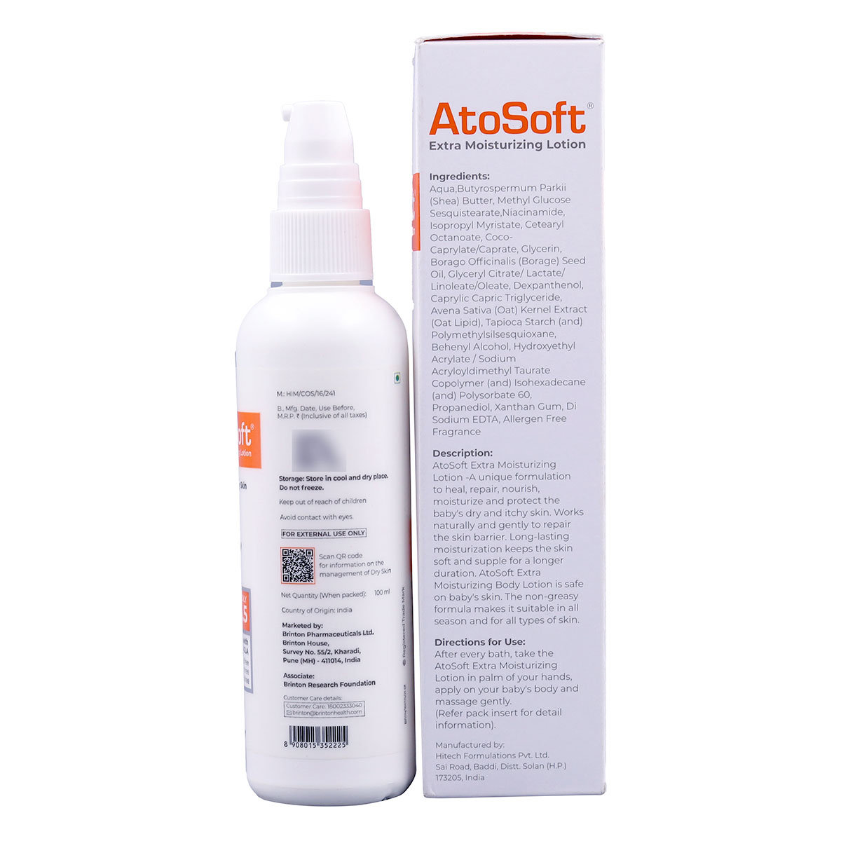 Atosoft PH 5.5 Moisturizing Lotion 100 ml, Pack of 1 Atosoft PH 5.5 Moisturizing Lotion 100 ml, Pack of 1
