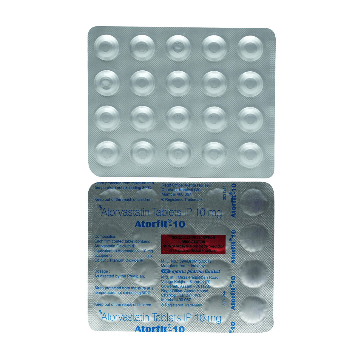 Atorfit-10 Tablet 20's, Pack of 20 TABLETS Atorfit-10 Tablet 20's, Pack of 20 TABLETS