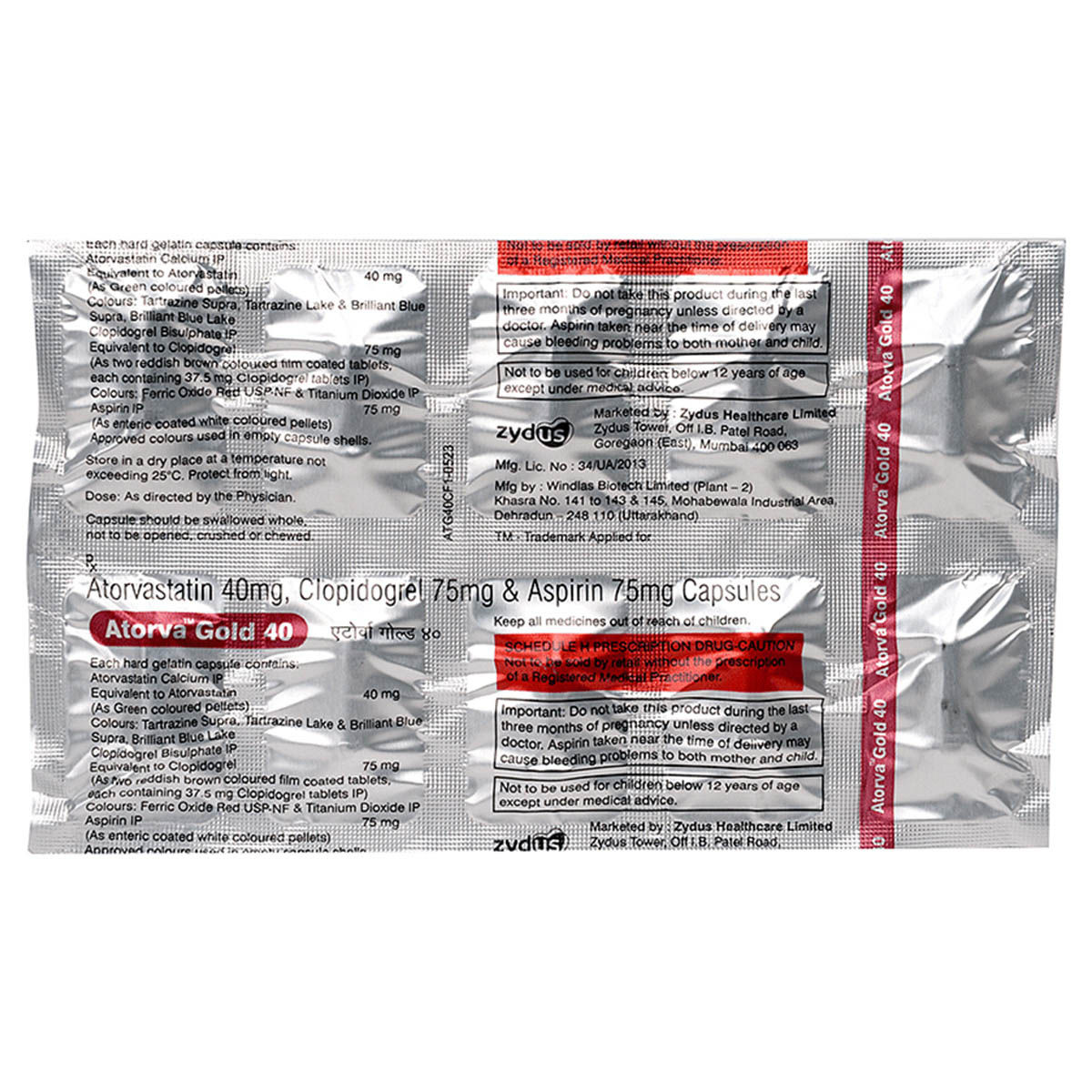 Buy Atorva Gold 40 Capsule online | Uses, Side Effects, Price and ...