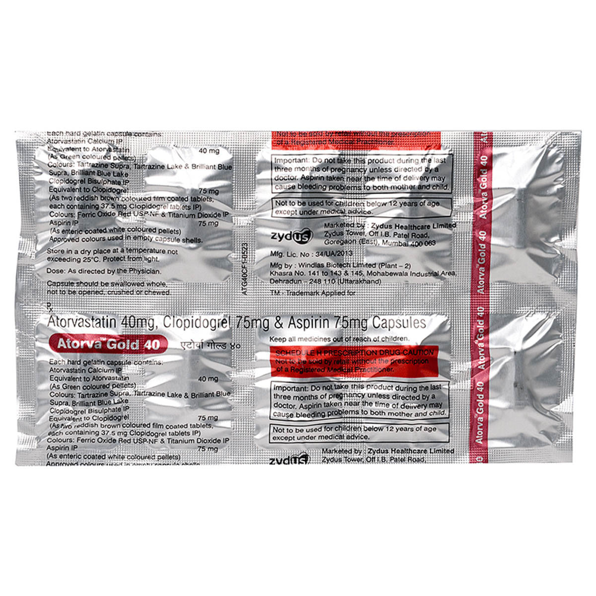 Atorva Gold 40 Capsule 10's, Pack of 10 CapsuleS Atorva Gold 40 Capsule 10's, Pack of 10 CapsuleS