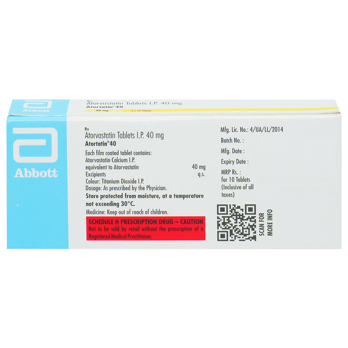 Atortatin 40 Tablet 10's, Pack of 10 TabletS Atortatin 40 Tablet 10's, Pack of 10 TabletS