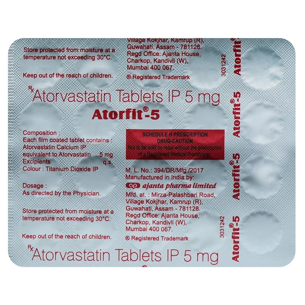Atorfit-5 Tablet 20's