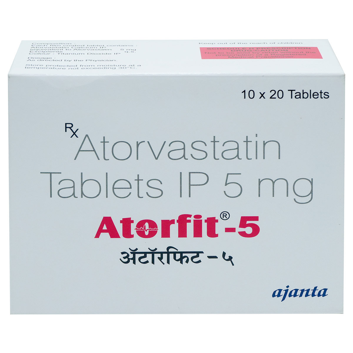 Atorfit-5 Tablet 20's, Pack of 20 TABLETS Atorfit-5 Tablet 20's, Pack of 20 TABLETS