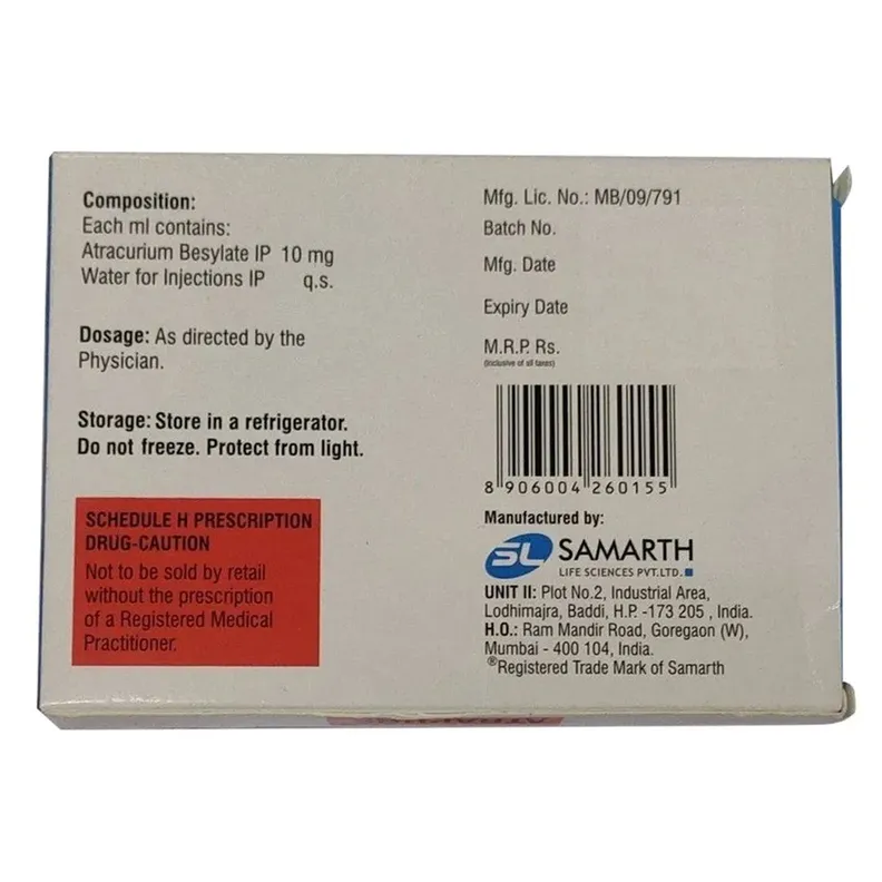 Buy Atrapure Injection 5 ml online | Uses, Side Effects, Price and ...
