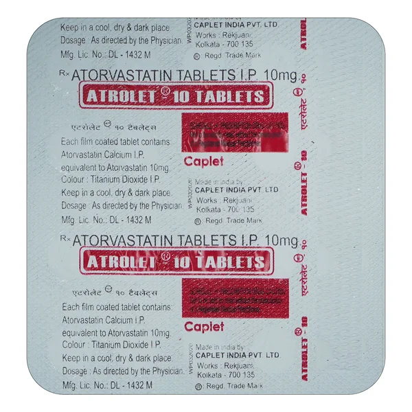 Atrolet-10mg Tablet 20's, Pack of 20 TABLETS