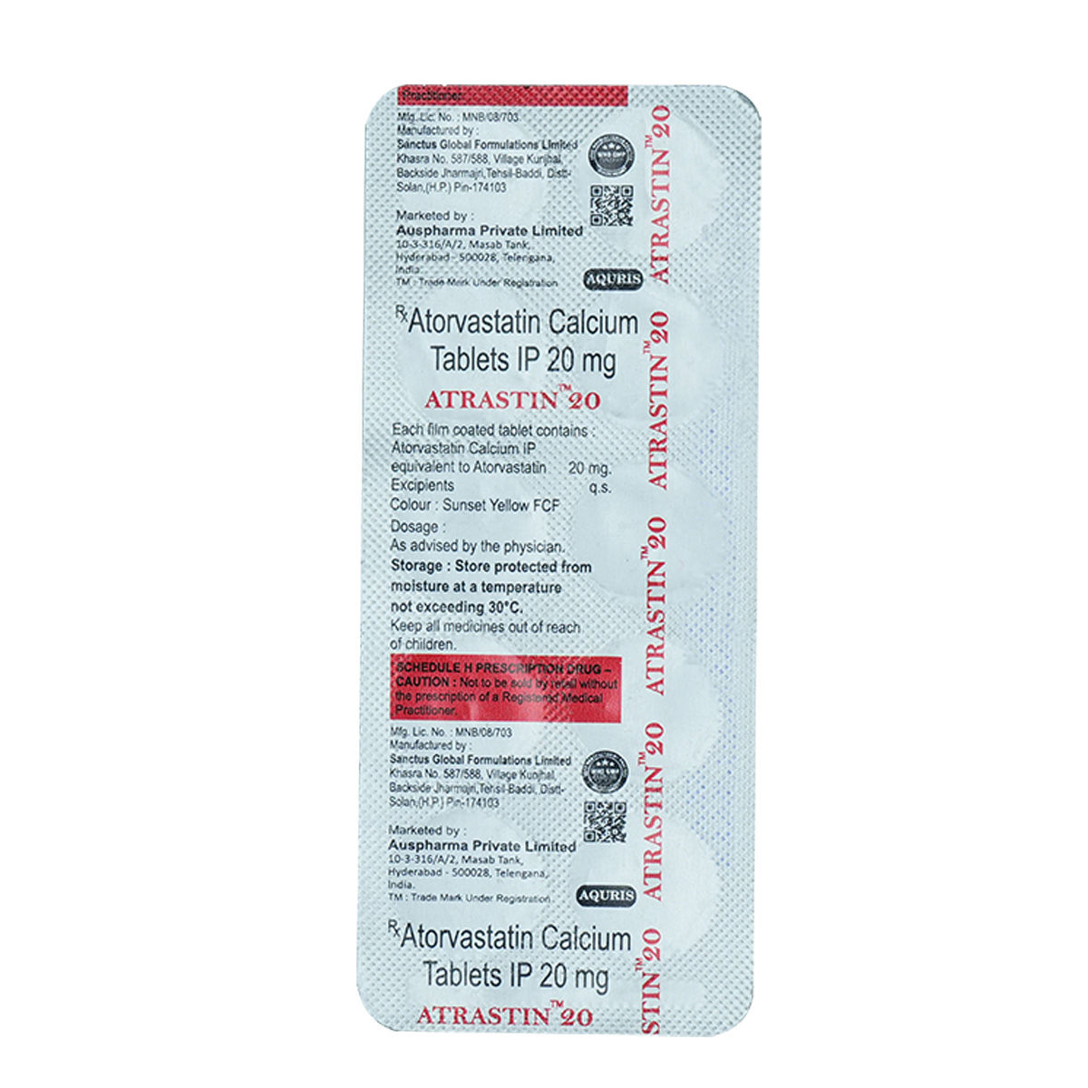 Atrastin 20 Tablet 10's Price, Uses, Side Effects, Composition - Apollo ...