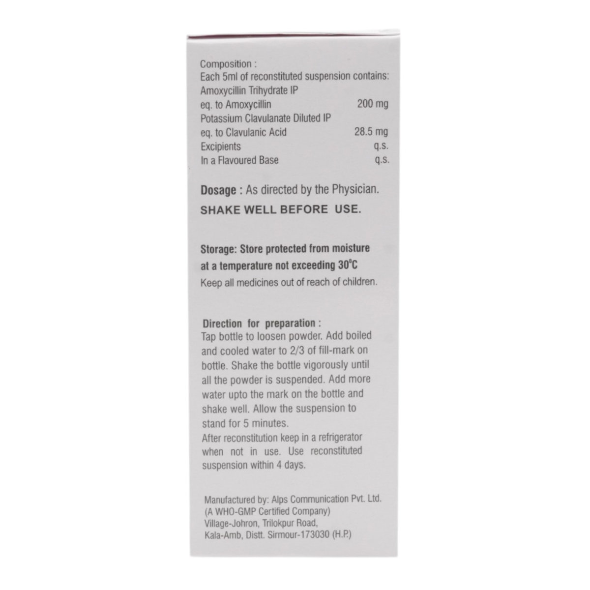 Augmed Syrup 30 ml, Pack of 1 SYRUP Augmed Syrup 30 ml, Pack of 1 SYRUP