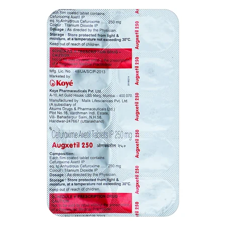 Augxetil 250 mg Tablet 10's